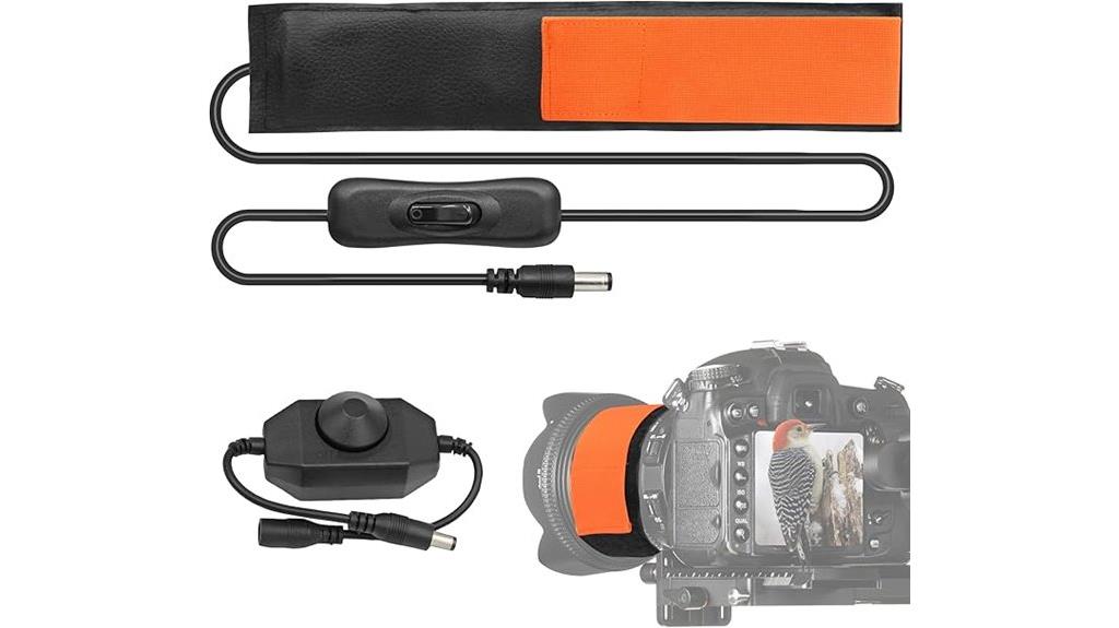 telescopic lens dew heater