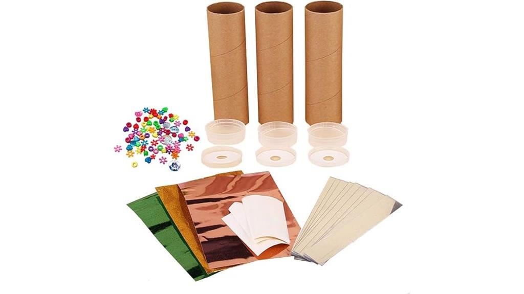 three kaleidoscope craft sets