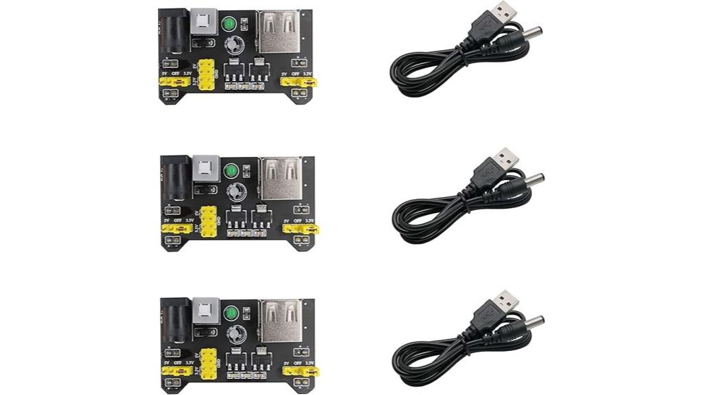 three power supply modules