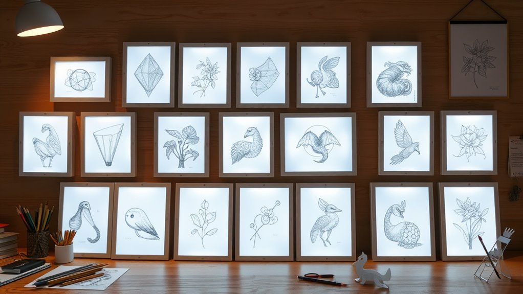 top a3 led tracing light boxes