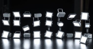 top cold shoe led lighting