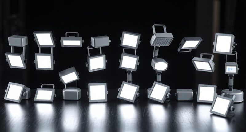 top cold shoe led lighting