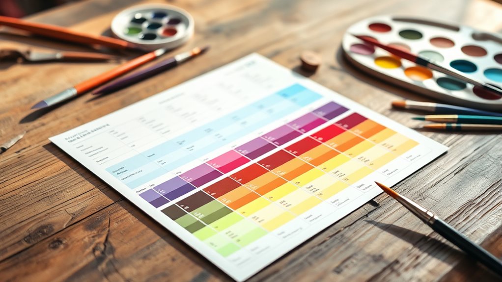 top color mixing guides
