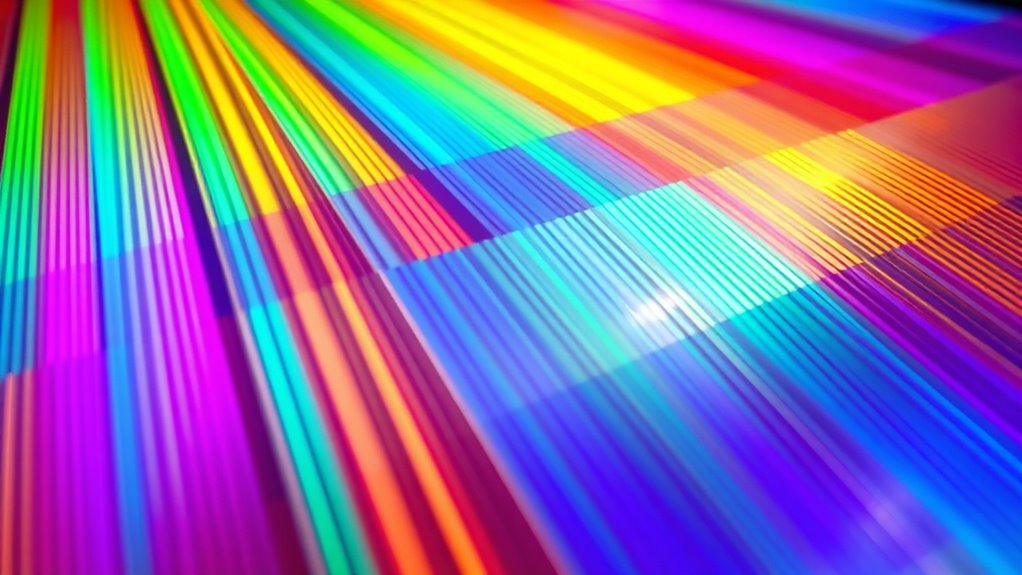 top diffraction grating films