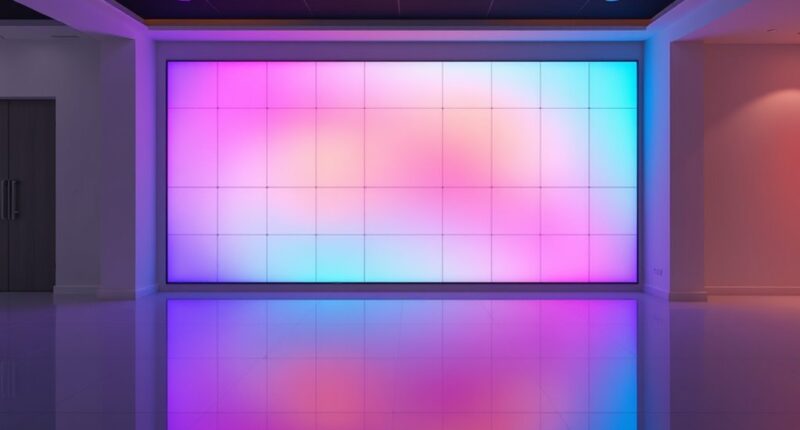 top gradient led wall panels
