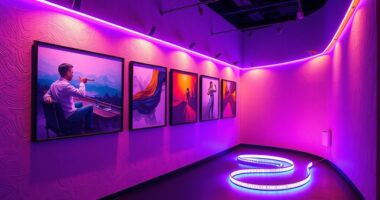 top led art display kits
