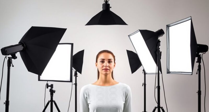top led softbox lighting kits
