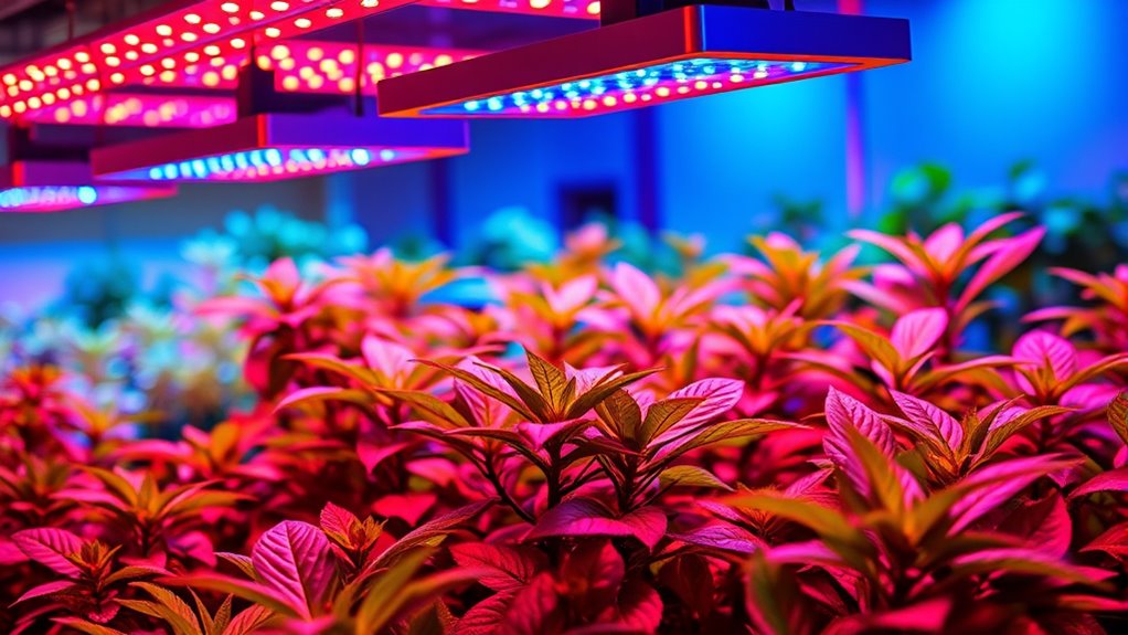 top red blue grow lights