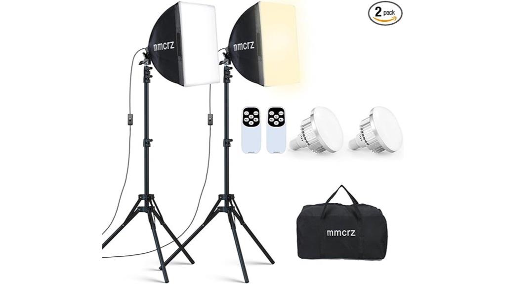two softbox lighting kit