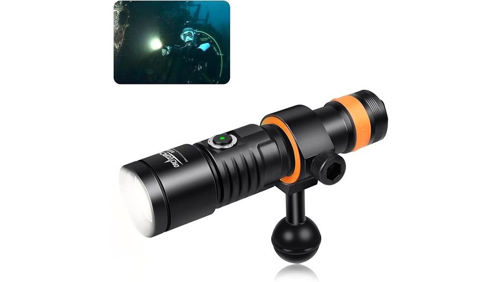 underwater video light