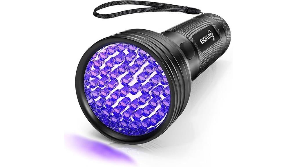 uv flashlight with 51 leds