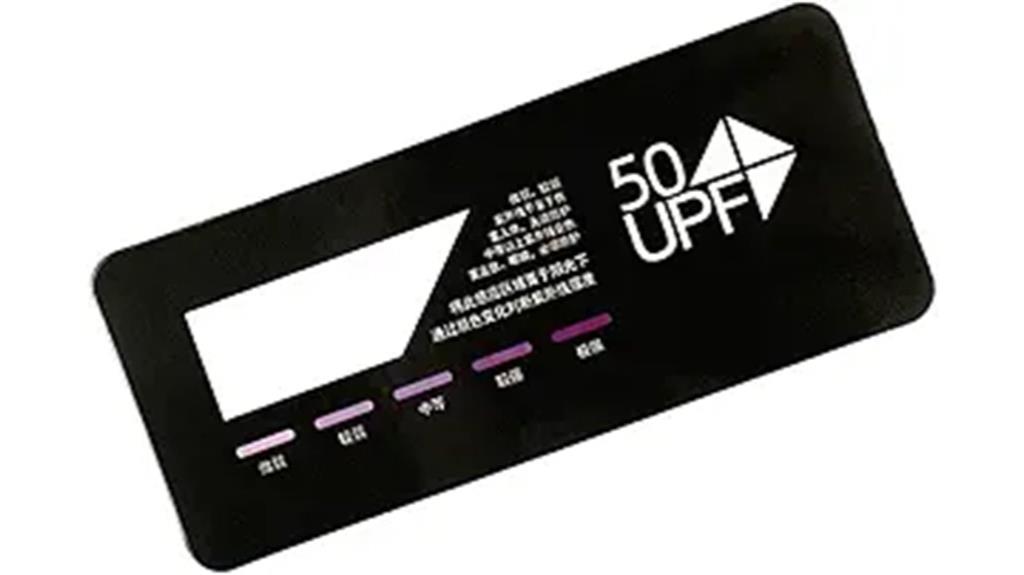 uv protection testing card