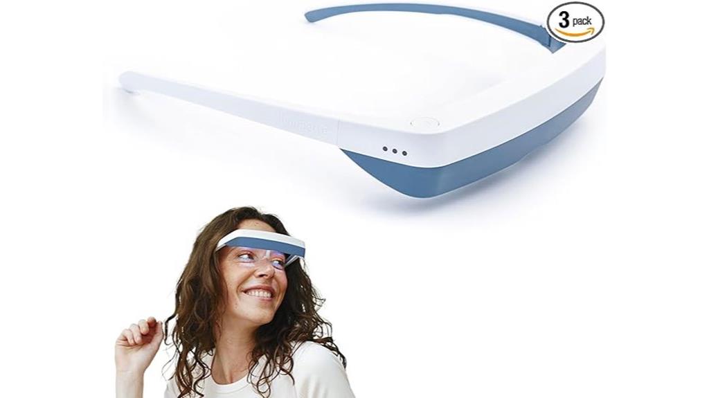 wearable light therapy glasses