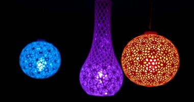 3d printed light sculptures