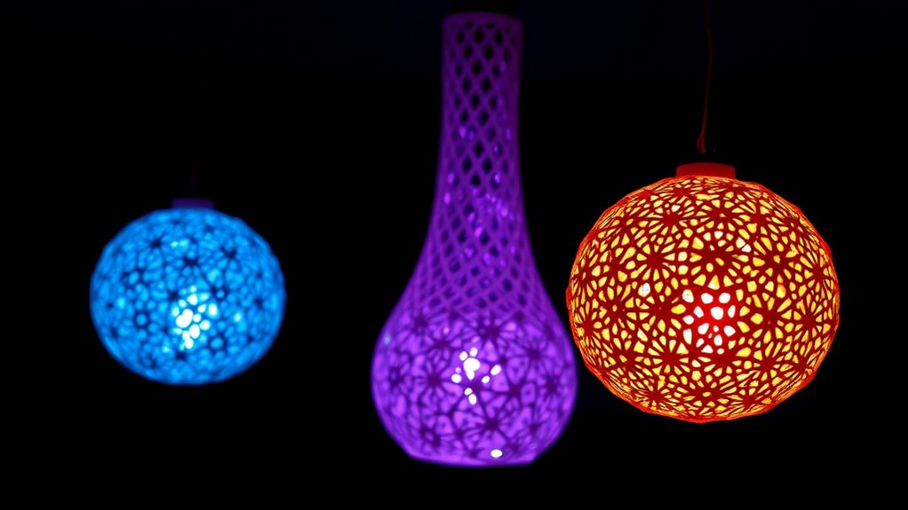 3d printed light sculptures