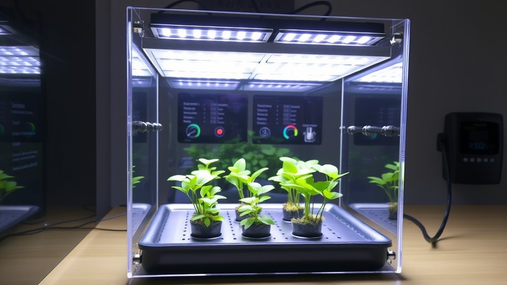 adjustable lighting and temperature