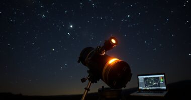 align telescope with pole