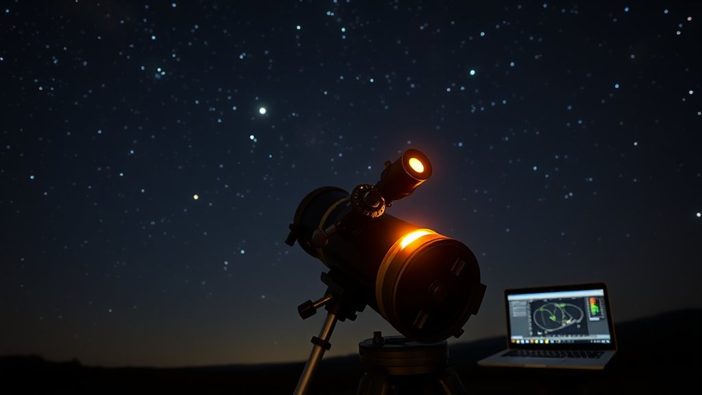 align telescope with pole