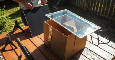 building a solar powered cooker
