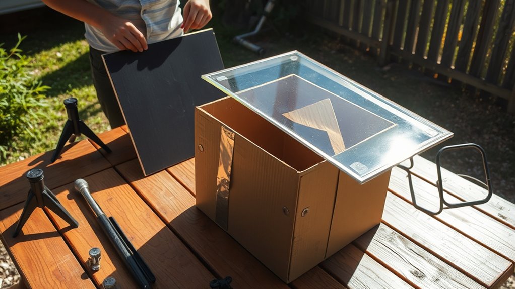 building a solar powered cooker