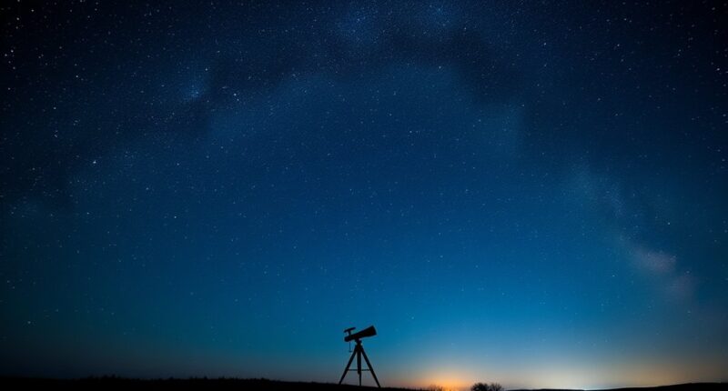 clear night sky conditions