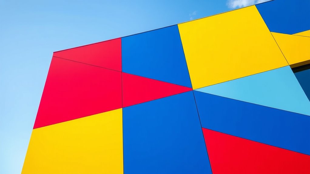 color blocking shapes perceptions