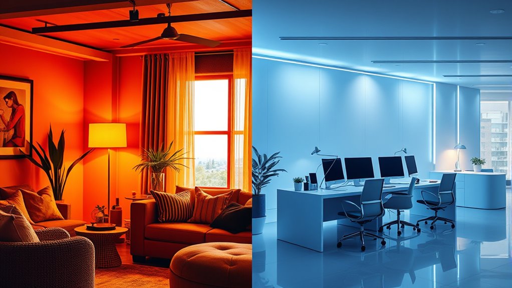color temperature influences emotional perception