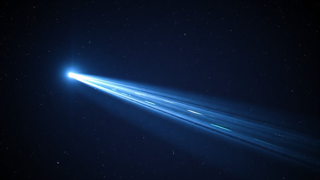 comets spectral signatures tails