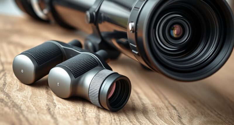 comparison of light gathering