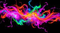 create glowing blacklight art