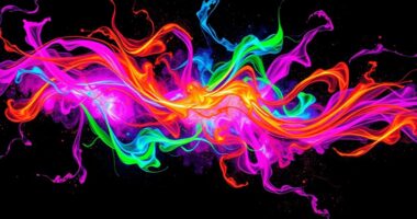 create glowing blacklight art