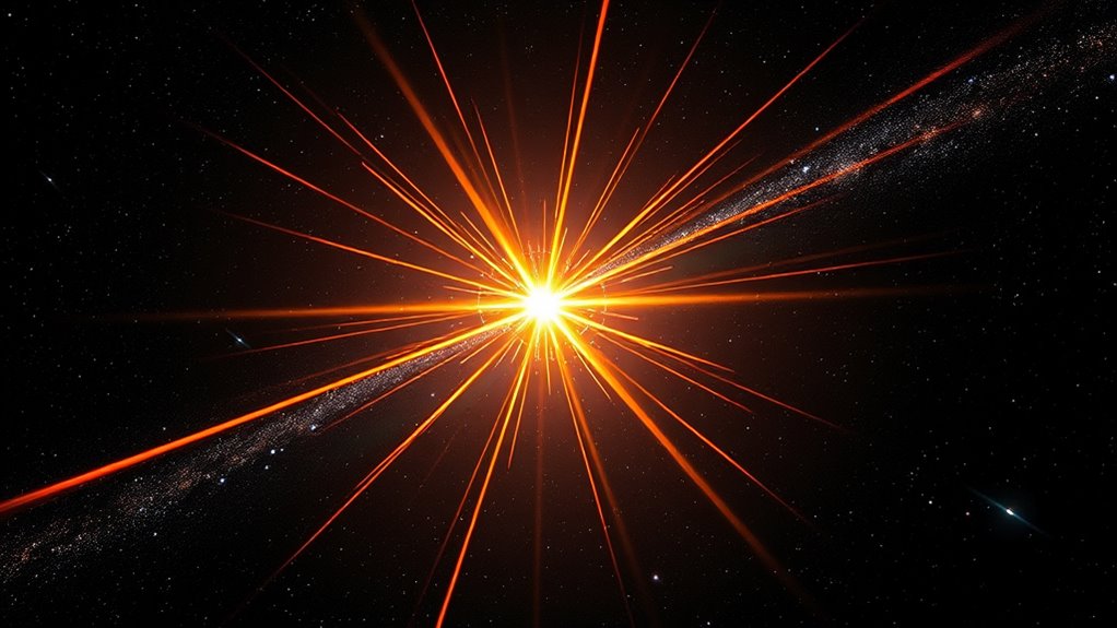 explosive cosmic gamma ray bursts