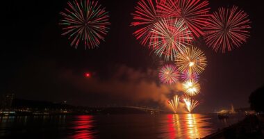 history of light displays