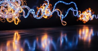 illuminated sculptural light installations