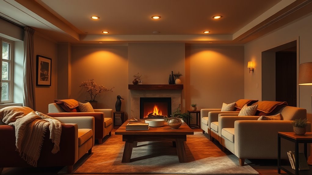 layered lighting creates mood