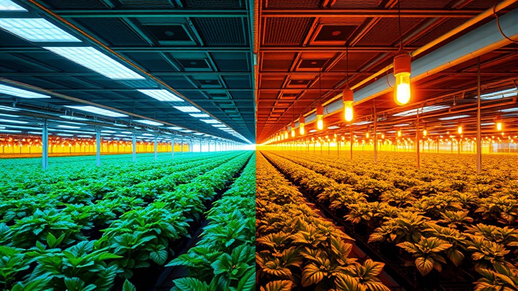 led vs hps greenhouse lighting