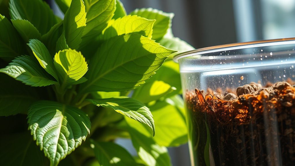 light affects plant nutrients