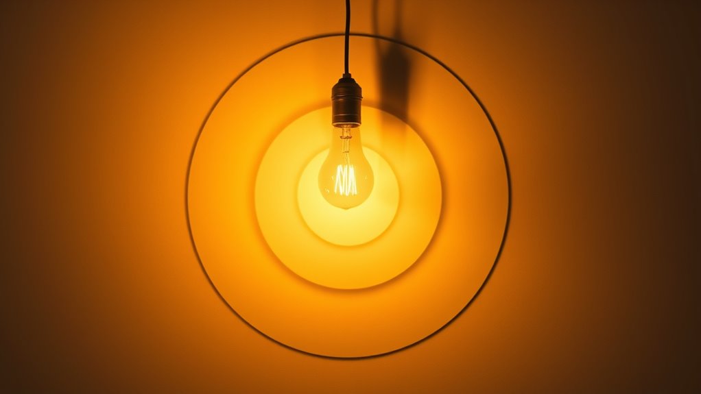 light intensity decreases with distance