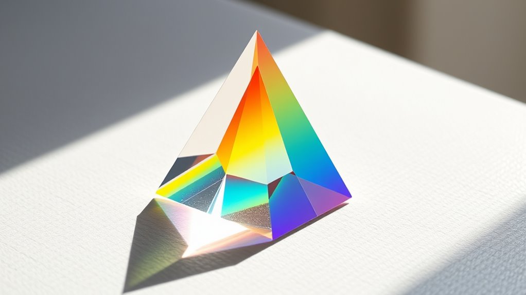 light refraction inspires colorful artistry