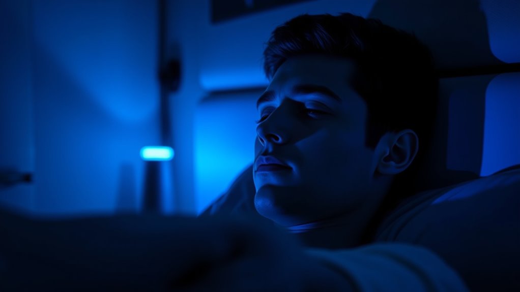 limit blue light exposure