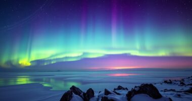 northern and southern lights