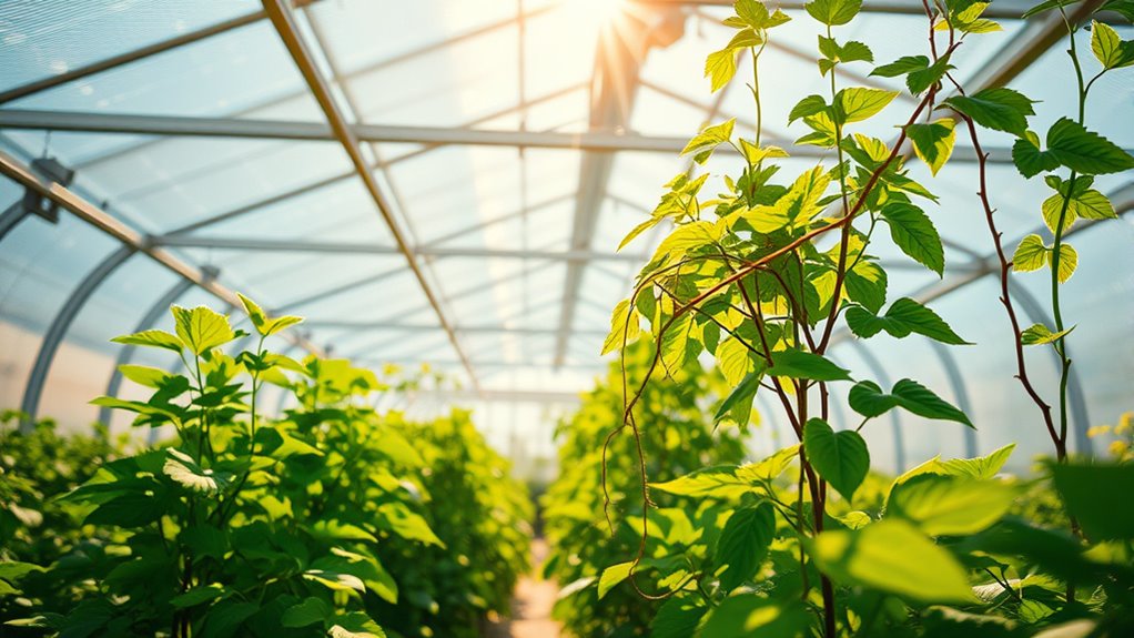 organic materials enhance sustainable greenhouse lighting