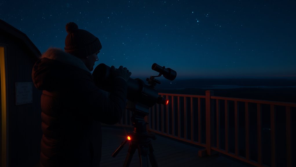 preparing for night sky