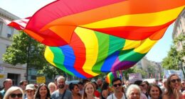 rainbow colors symbolize lgbtq diversity