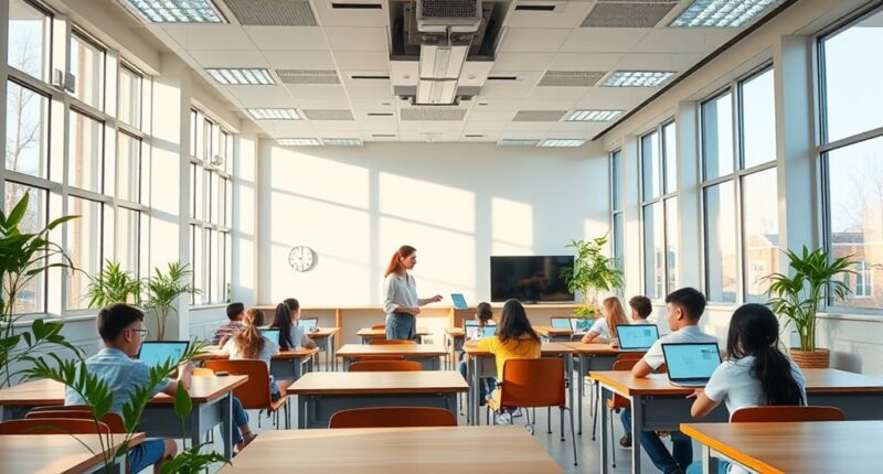school lighting designed for circadian rhythms