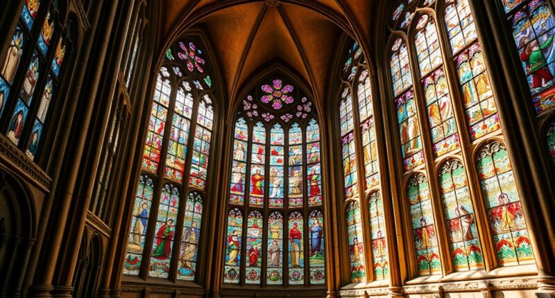 stained glass cathedral illumination