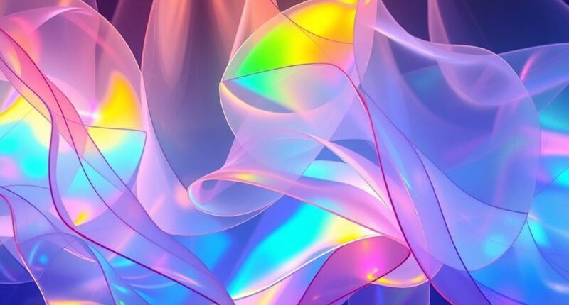 transparent plastic spectral art