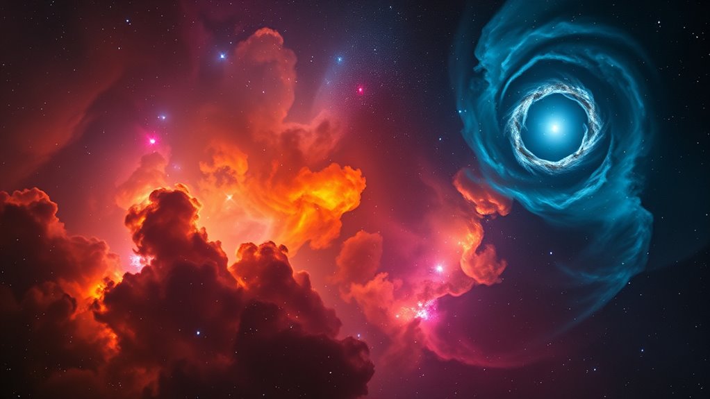 types of nebulae observed