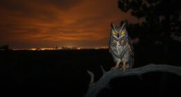 wildlife affected by artificial light