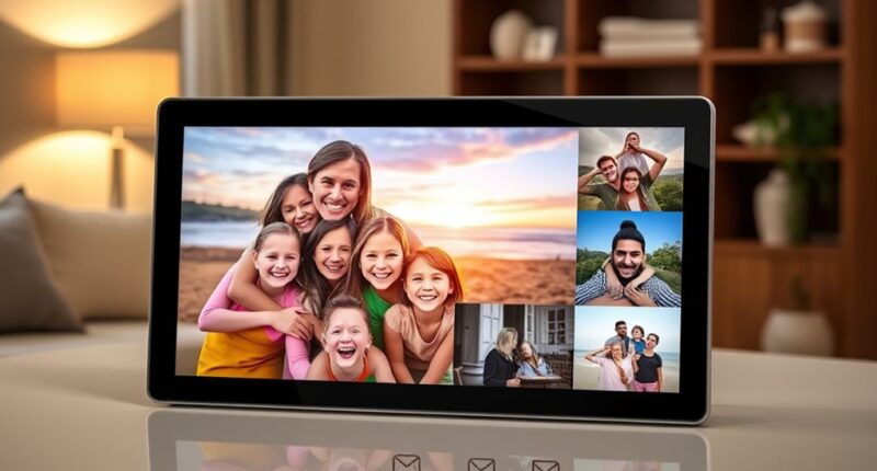 email enabled digital photo frames